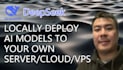 locally deploy deepseek ai, ollama models with UI on your server