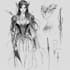 fantasy character sketch in unique style