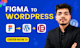convert figma to wordpress elementor pro website