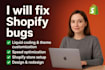 fix shopify checkout, cart and payment issues with custom coding