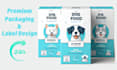 custom pet food packaging and label designs