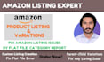 create amazon product listing and variation, using flat file, category report