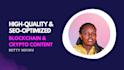 write high quality blockchain and crypto articles