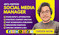 be your social media marketing manager and content creator