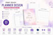 design a print ready planner for personal and business use