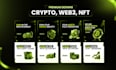 design modern crypto banner, poster, nft and web3 ads design