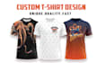 custom t shirt design for pod and clothing merchandise brand