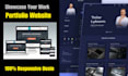 create and build a stunning portfolio website develop a responsive design