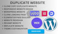 duplicate wordpress website design replicate clone copy redesign elementor pro