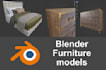 create blender 3d furniture models