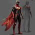 create concept art superhero character design for comics
