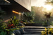 do landscape design realistic render in lumion