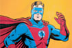 illustrate a superhero pop art portrait