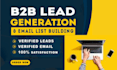 b2b lead generation, email leads and lead list building