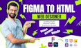 build a responsive website from figma and PSD