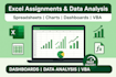 custom excel spreadsheet, excel formula, excel assignment, google sheets expert