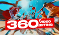 edit your insta360, VR, gopro max 360 video with cinematic quality