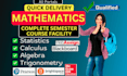 help math, statistics, linear algebra, calculus, probability and discrete math