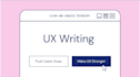 ux writting, microcopy, content writing for apps and websites