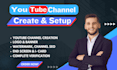 create and setup a professional youtube channel with logo and banner