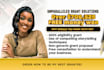 do grant proposal, grant research and application, grant writer, business plan