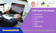 be your front end and back end developer