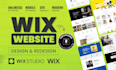 develop wix website design, wix studio website, redesign wix website
