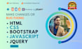 fix html, css, bootstrap, js and responsive issue