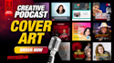 make modern minimalist podcast cover art, podcast logo and any graphics design