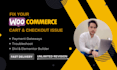 fix your woocommerce cart and checkout issue and customize