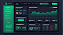 design web3 dapp or crypto dashboard UI with responsive layout