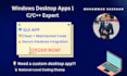 desktop applications gui windows custom software c developer