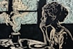 do linocut carving prints style illustration