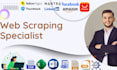 web scraping, data mining, extraction, collection, automation from any website