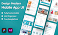 create a modern, professional figma mobile app UI