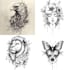 create a unique line art tattoo design