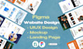 do figma web uiux design ,mockup,landing web page figma