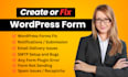 fix wordpress contact form 7, wpforms, gravity forms, ninja form, smtp errors