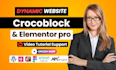 develop dynamic wordpress website using crocoblock, elementor, jet engine, acf