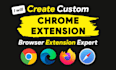 develop or create chrome extension or any browser extension