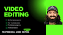 professional video editing and colouring effect