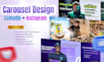 design linkedin carousel and instagram carousel