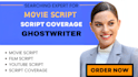provide a professional script coverage feedback and script note