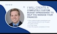 create a completely custom budget spreadsheet to help you manage your finances