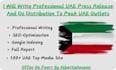 write professional uae press release and do distribution to peak uae outlets