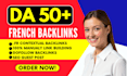 improve your SEO with high quality french backlinks guest post