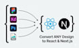 convert figma, xd or PSD to responsive next js with tailwind CSS