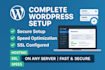 wordpress or web app server setup and maintenance services