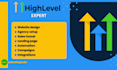 do gohighlevel agency setup, website design, automation
