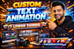 create custom text animation and lower thirds for your videos